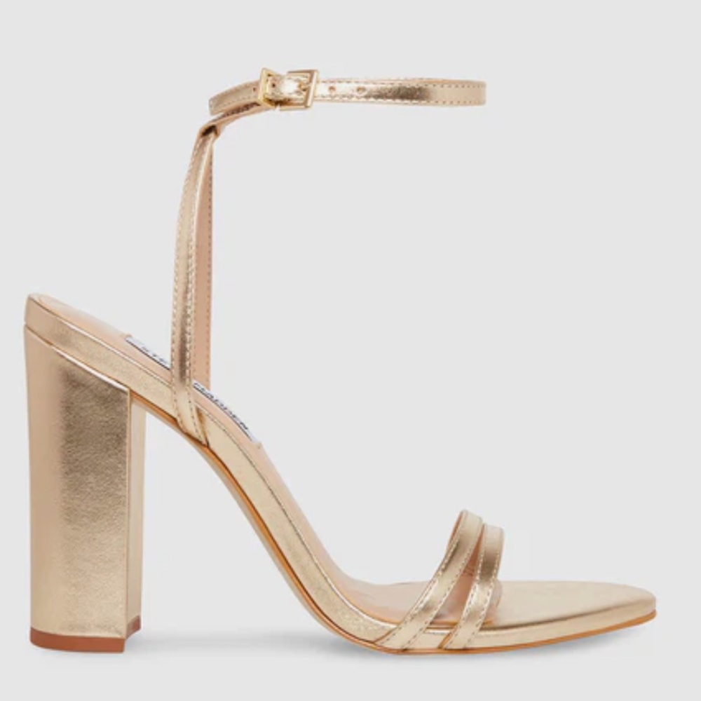 Steve Madden Candid Gold leather heels
